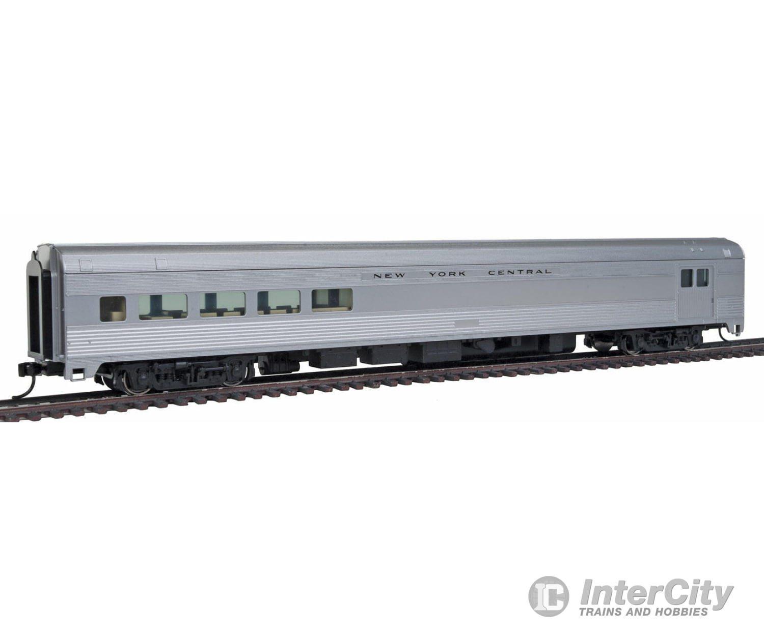 Walthers Mainline 30055 85 Budd Baggage-Lounge - Ready To Run -- New York Central (Silver) Passenger