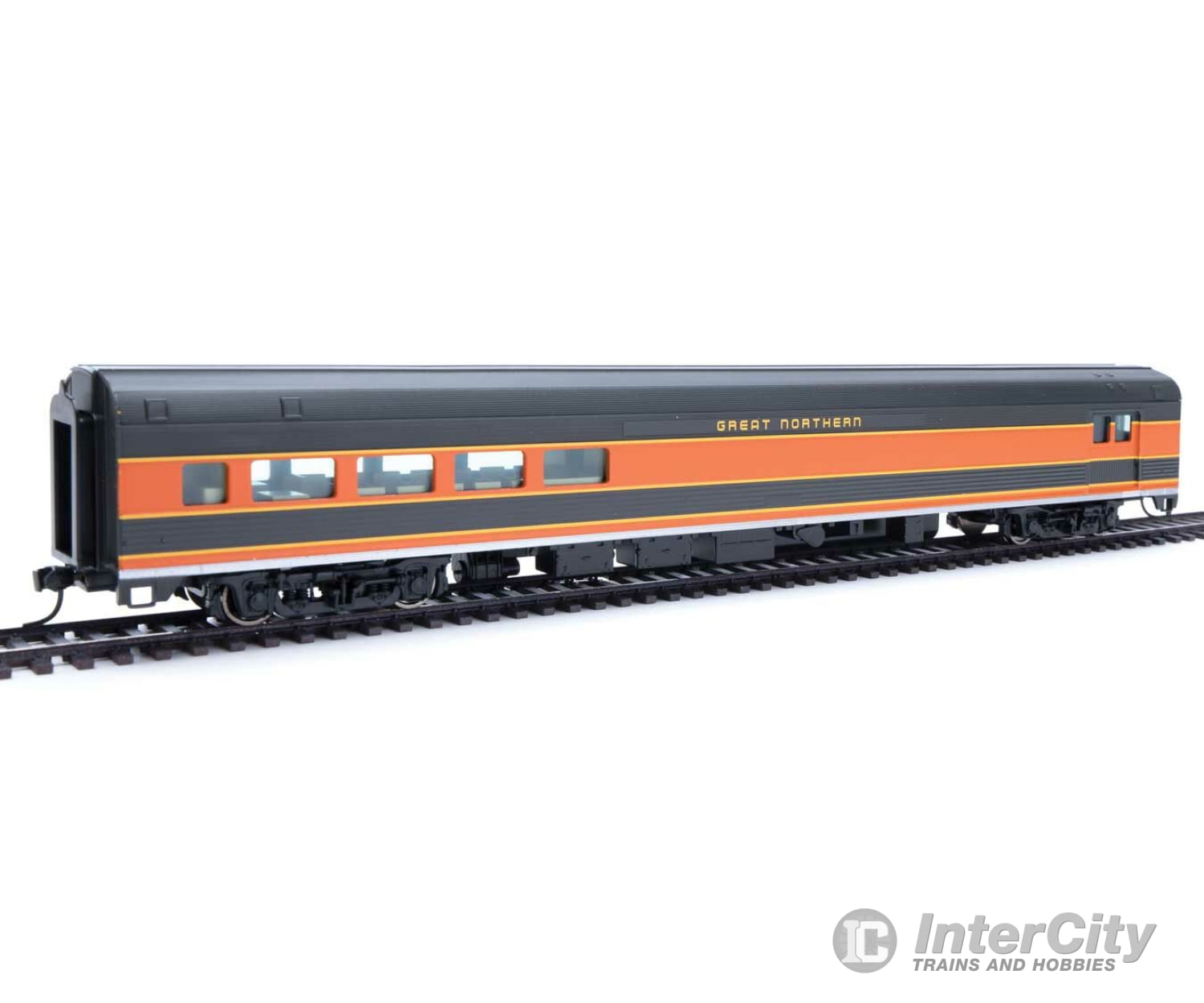 Walthers Mainline 30067 85 Budd Baggage-Lounge - Ready To Run -- Great Northern Passenger Cars