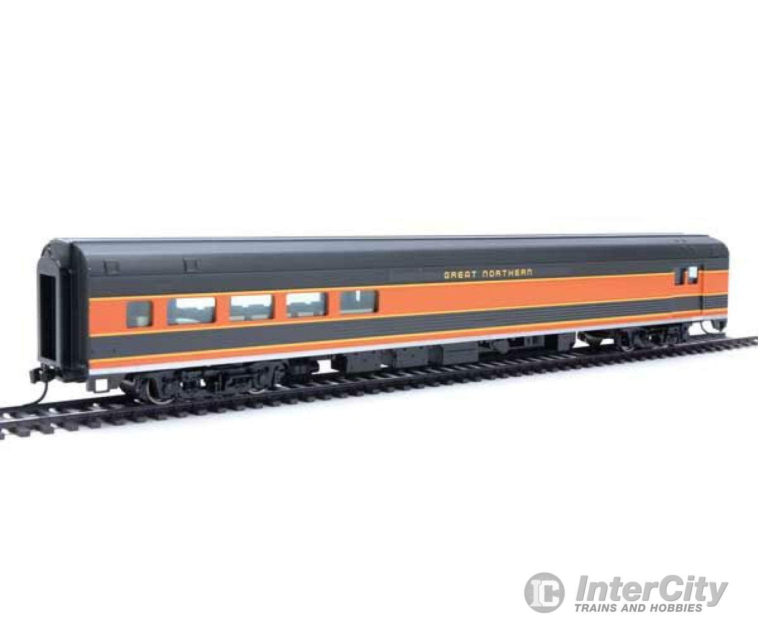 Walthers Mainline 30067 85 Budd Baggage-Lounge - Ready To Run -- Great Northern Passenger Cars