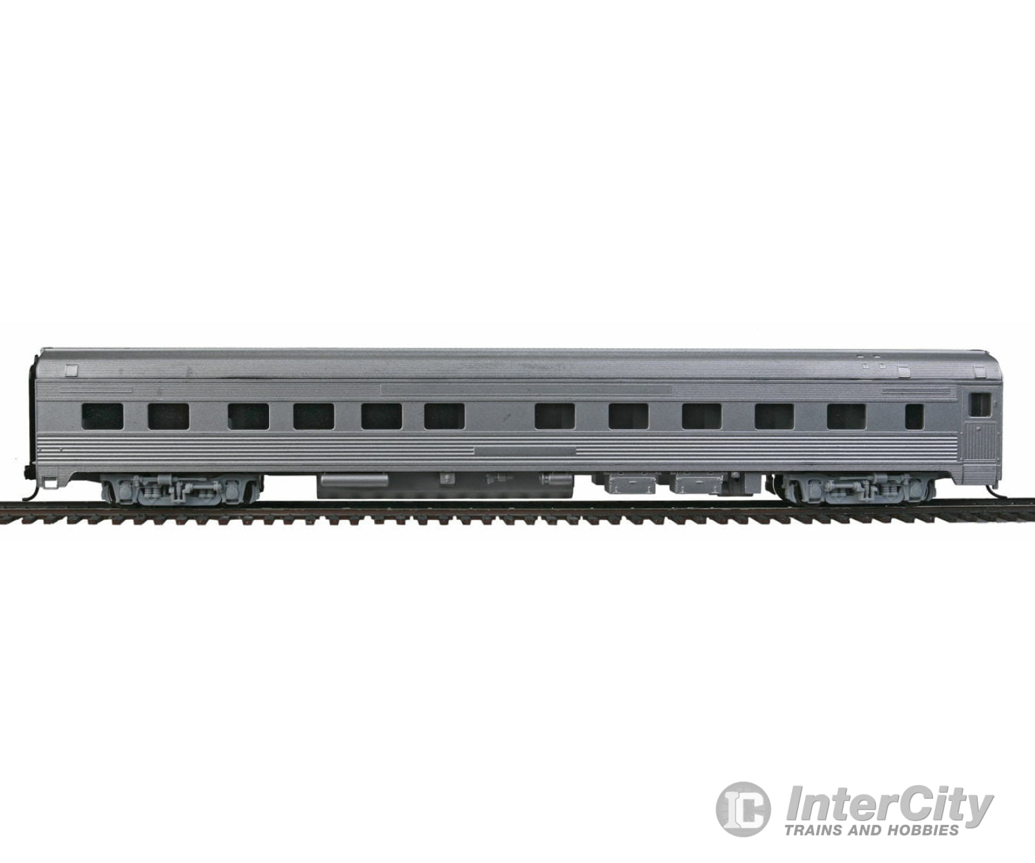 Walthers Mainline 30100 85 Budd 10-6 Sleeper - Ready To Run -- Painted Unlettered (Silver) Passenger