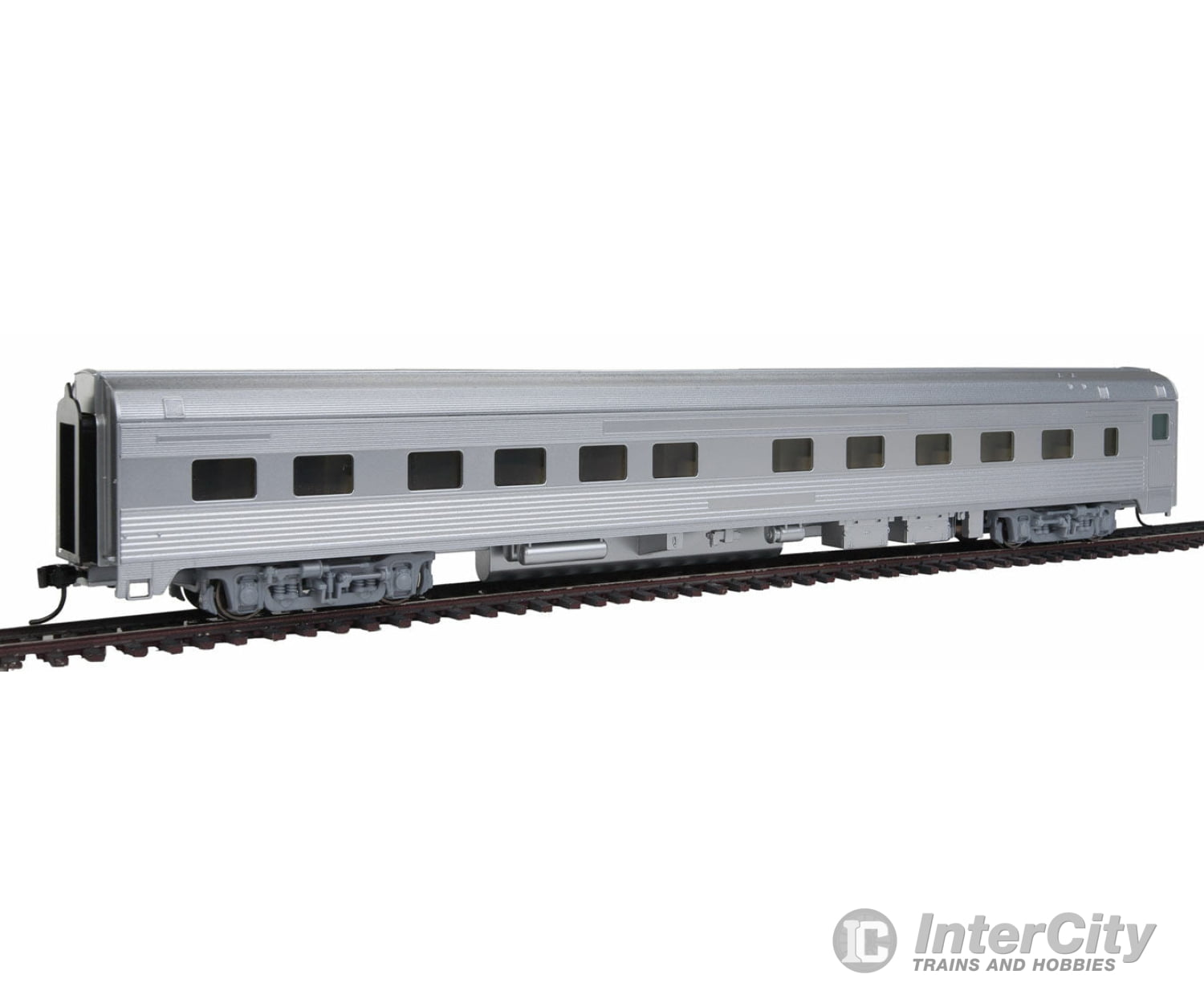 Walthers Mainline 30100 85 Budd 10-6 Sleeper - Ready To Run -- Painted Unlettered (Silver) Passenger