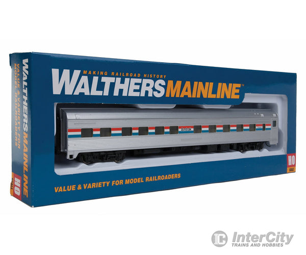 Walthers Mainline 30101 85 Budd 10-6 Sleeper - Ready To Run -- Amtrak (Phase Iii; Silver Equal Red