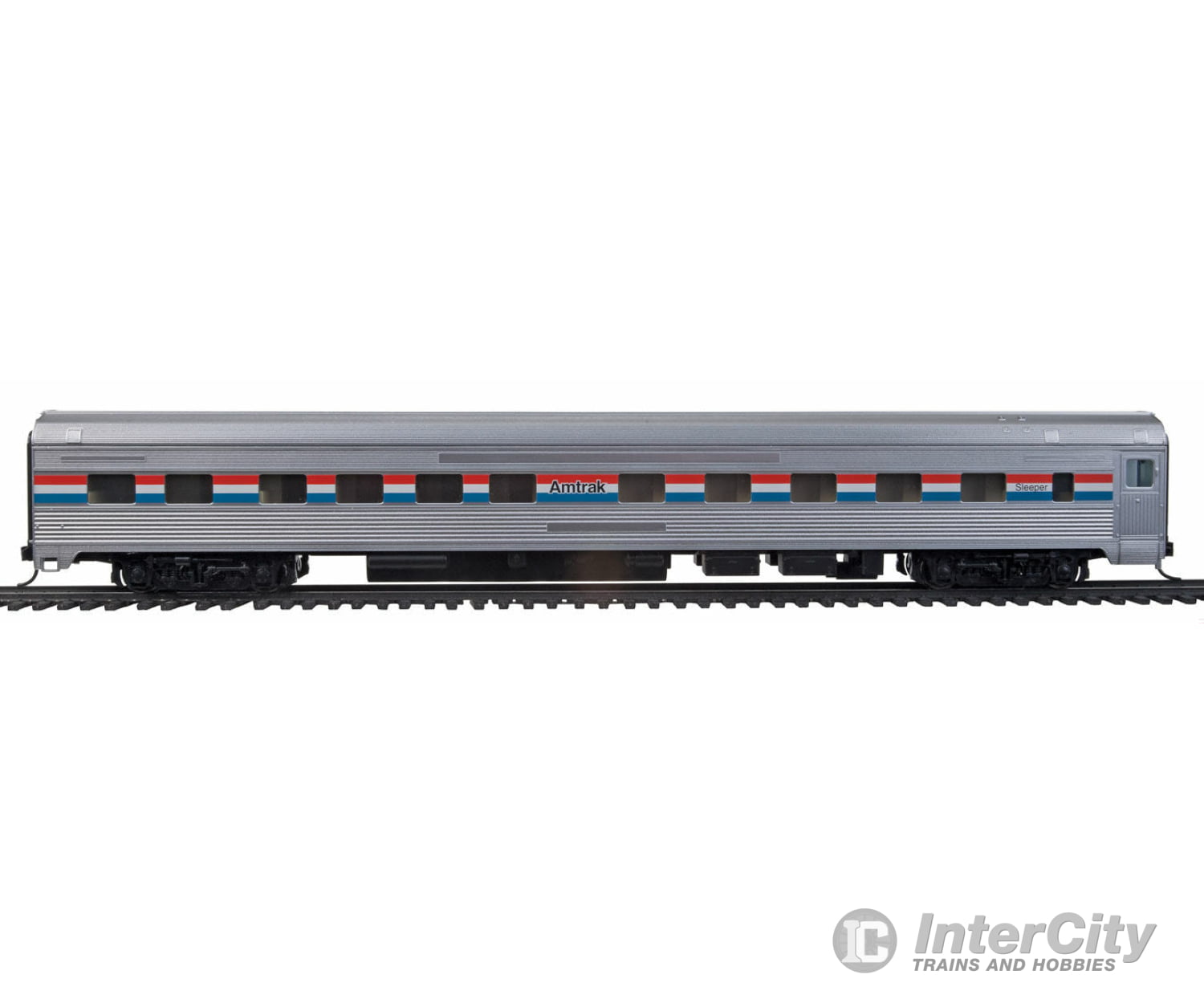 Walthers Mainline 30101 85 Budd 10-6 Sleeper - Ready To Run -- Amtrak (Phase Iii; Silver Equal Red