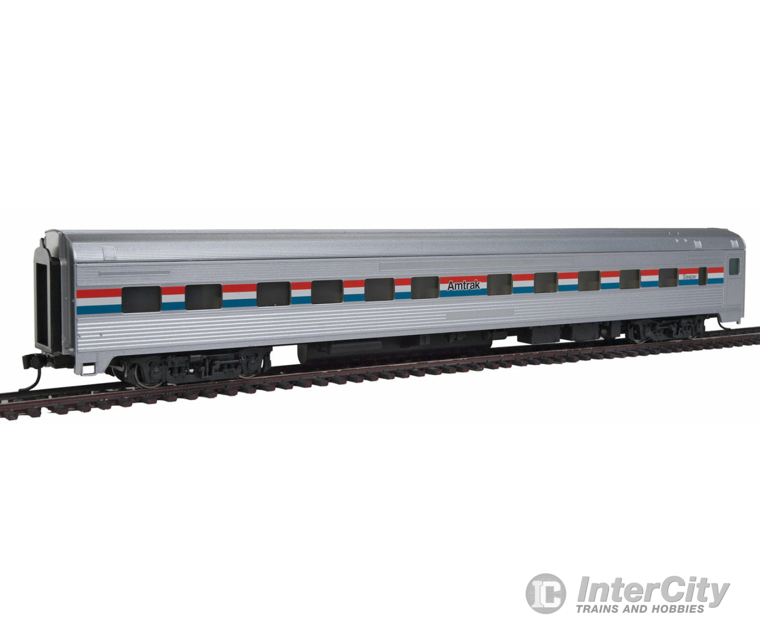 Walthers Mainline 30101 85 Budd 10-6 Sleeper - Ready To Run -- Amtrak (Phase Iii; Silver Equal Red