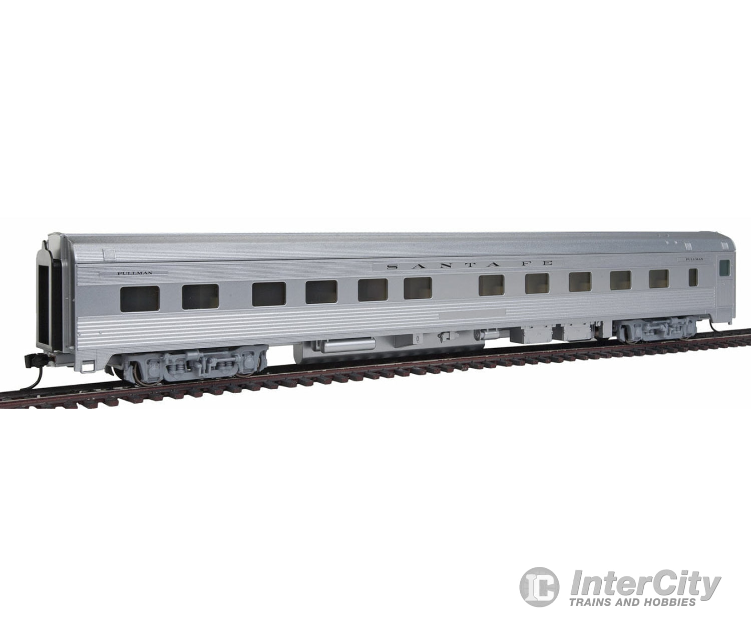 Walthers Mainline 30102 85 Budd 10-6 Sleeper - Ready To Run -- Santa Fe (Silver) Passenger Cars