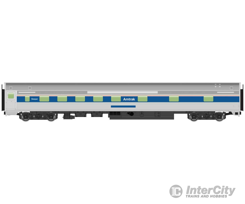 Walthers Mainline 30112 85 Budd 10-6 Sleeper - Ready To Run -- Amtrak(R) (Phase Iv; Silver Wide Blue