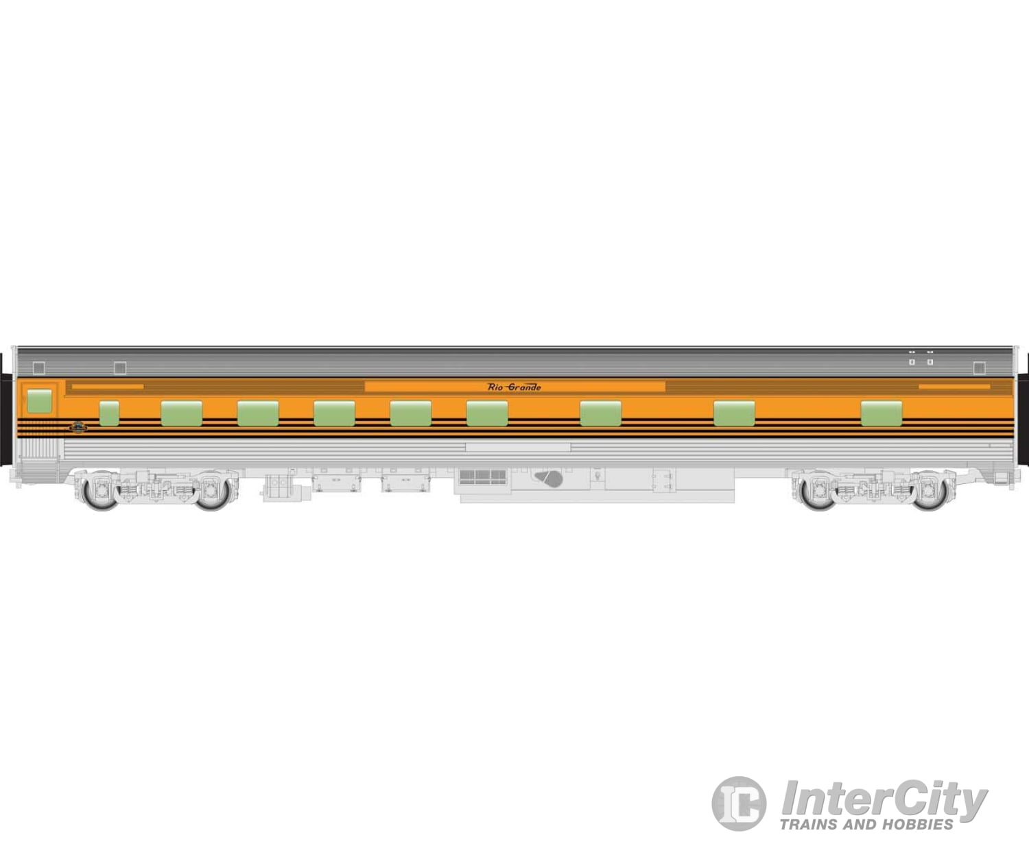 Walthers Mainline 30114 85 Budd 10-6 Sleeper - Ready To Run -- Denver & Rio Grande Western(Tm)