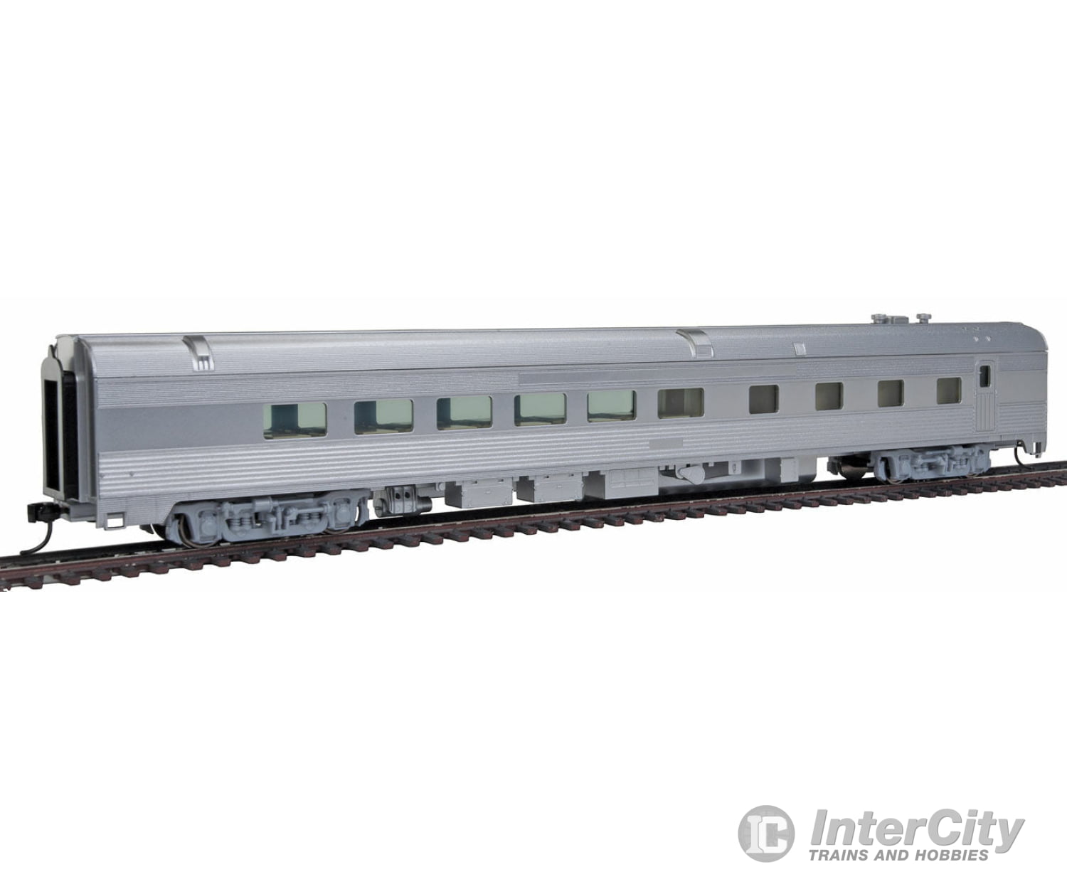 Walthers Mainline 30150 85 Budd Diner - Ready To Run -- Painted Unlettered (Silver) Passenger Cars