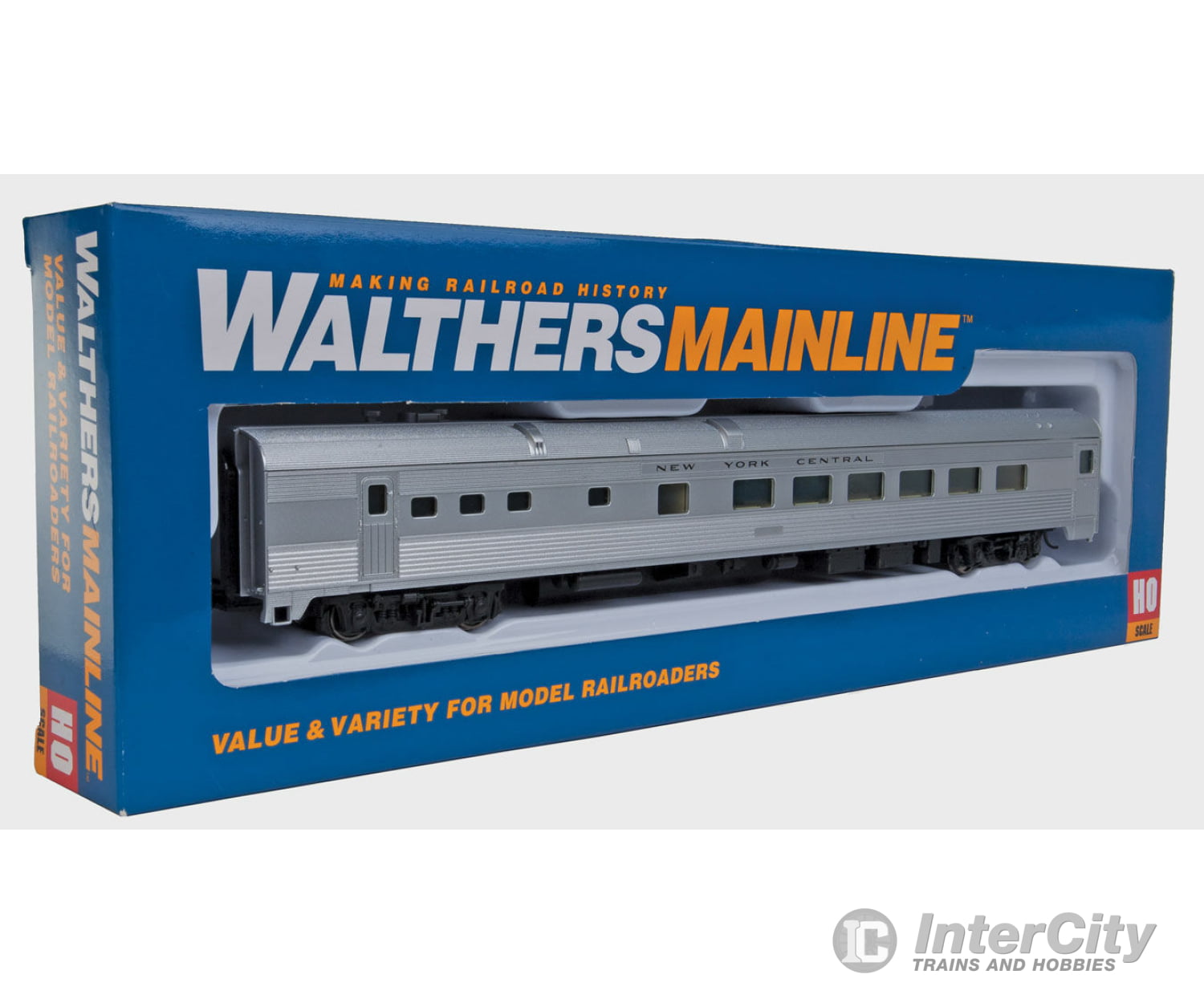 Walthers Mainline 30155 85 Budd Diner - Ready To Run -- New York Central (Silver) Passenger Cars