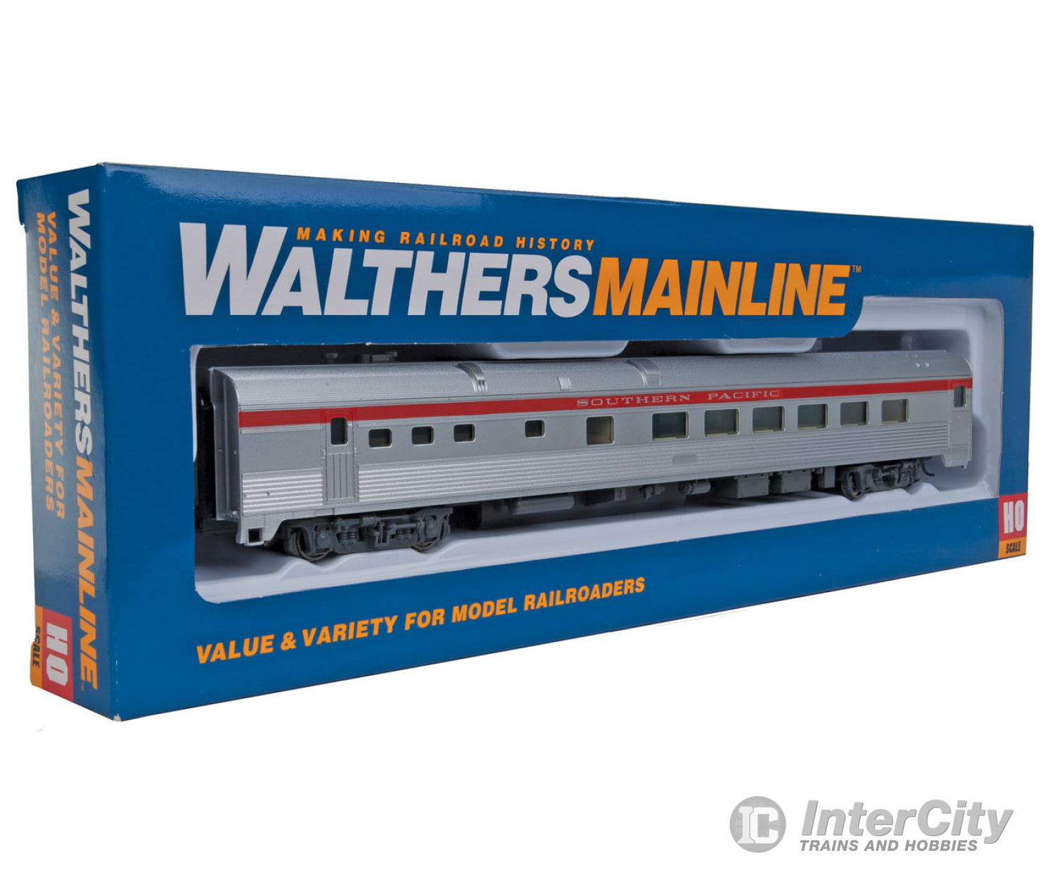 Walthers Mainline 30157 85 Budd Diner - Ready To Run -- Southern Pacific (Silver Red) Passenger Cars