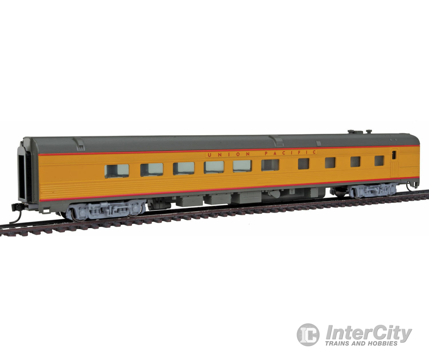 Walthers Mainline 30158 85 Budd Diner - Ready To Run -- Union Pacific (Armour Yellow Gray Red)