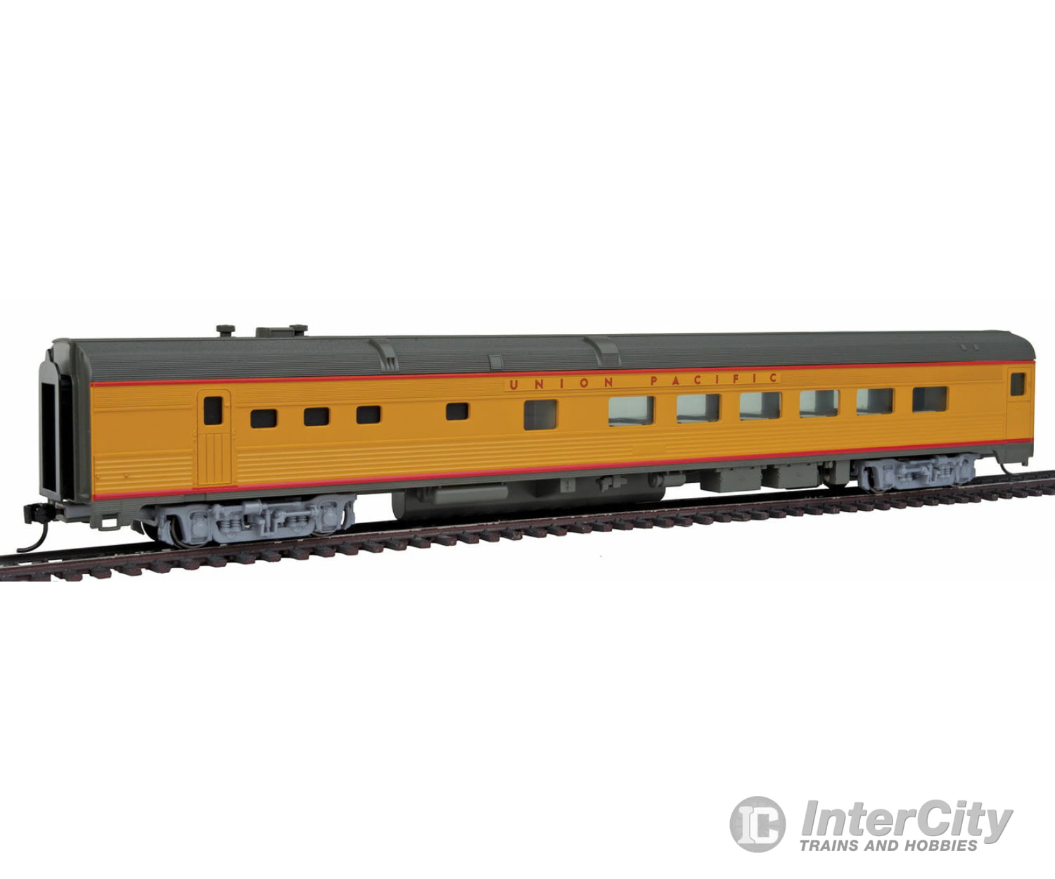 Walthers Mainline 30158 85 Budd Diner - Ready To Run -- Union Pacific (Armour Yellow Gray Red)