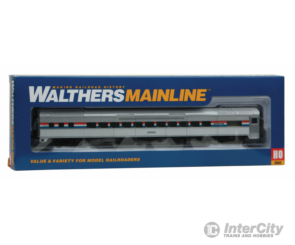 Walthers Mainline 30201 85 Budd Small-Window Coach - Ready To Run -- Amtrak(R) (Phase Iii; Silver