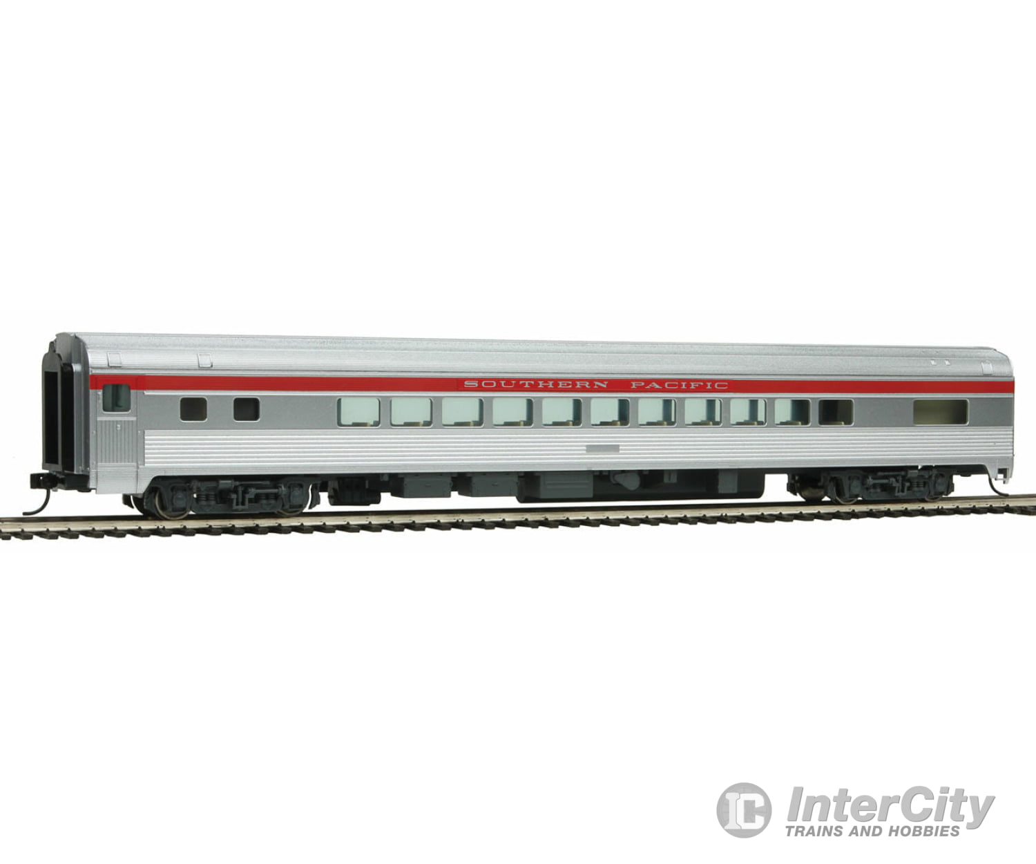 Walthers Mainline 30203 85 Budd Small-Window Coach - Ready To Run -- Southern Pacific(Tm) (Silver