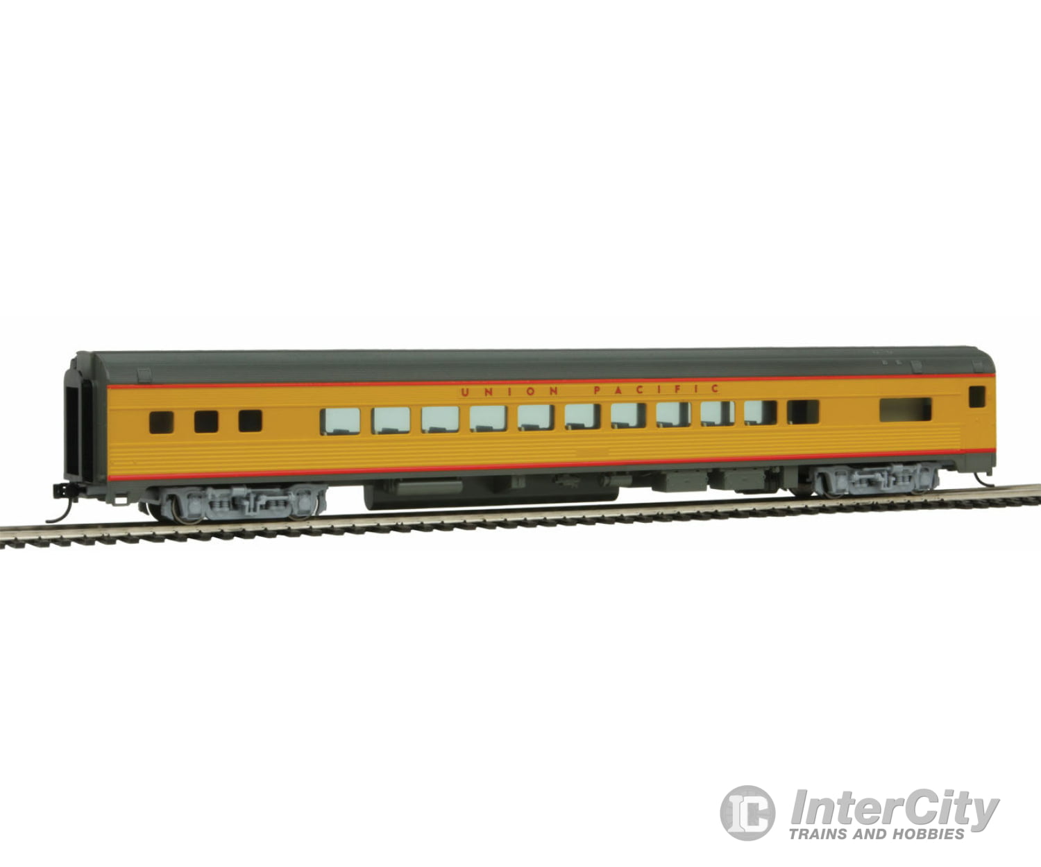 Walthers Mainline 30204 85 Budd Small-Window Coach - Ready To Run -- Union Pacific(R) (Armour Yellow