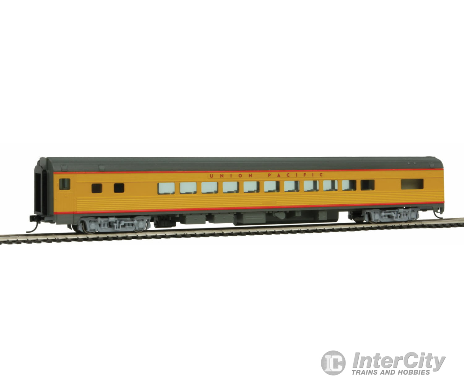 Walthers Mainline 30204 85 Budd Small-Window Coach - Ready To Run -- Union Pacific(R) (Armour Yellow