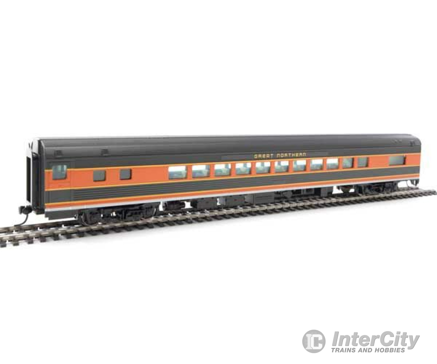 Walthers Mainline 30209 85 Budd Small-Window Coach - Ready To Run -- Great Northern Passenger Cars