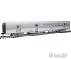 Walthers Mainline 30302 85 Budd Baggage-Railway Post Office - Ready To Run -- Santa Fe (Silver)