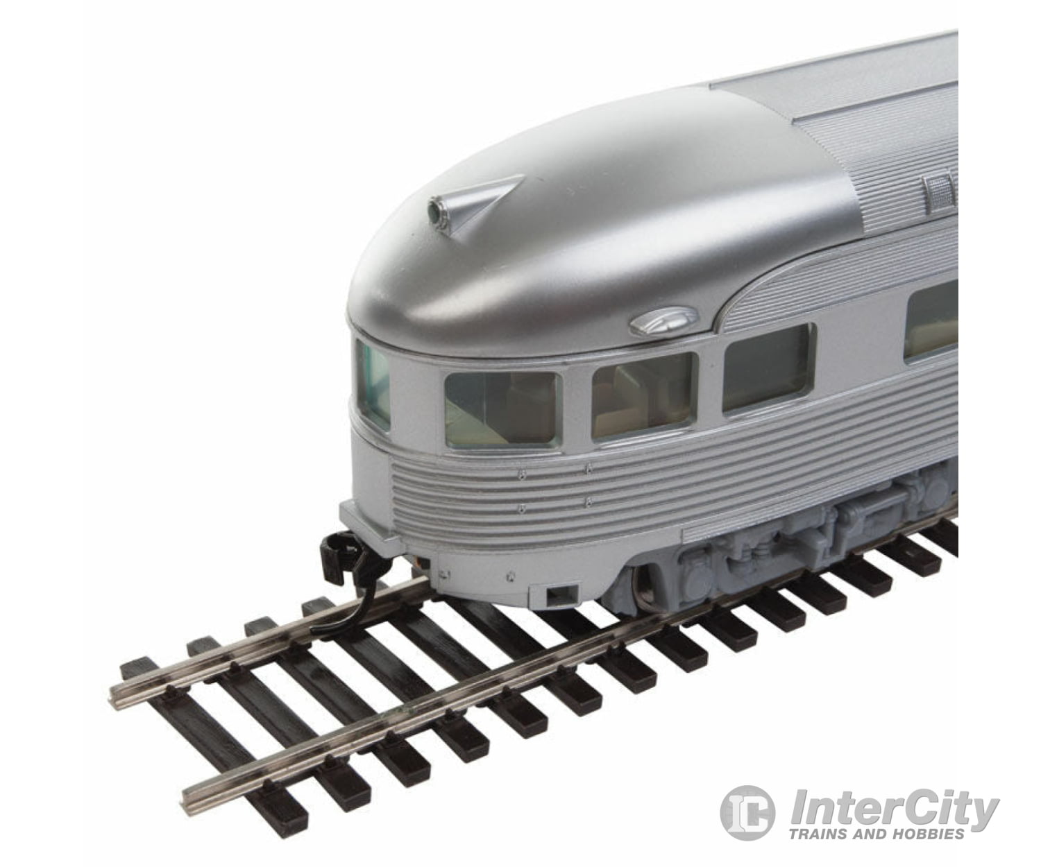 Walthers Mainline 30350 85 Budd Observation - Ready To Run -- Painted Unlettered (Silver) Passenger