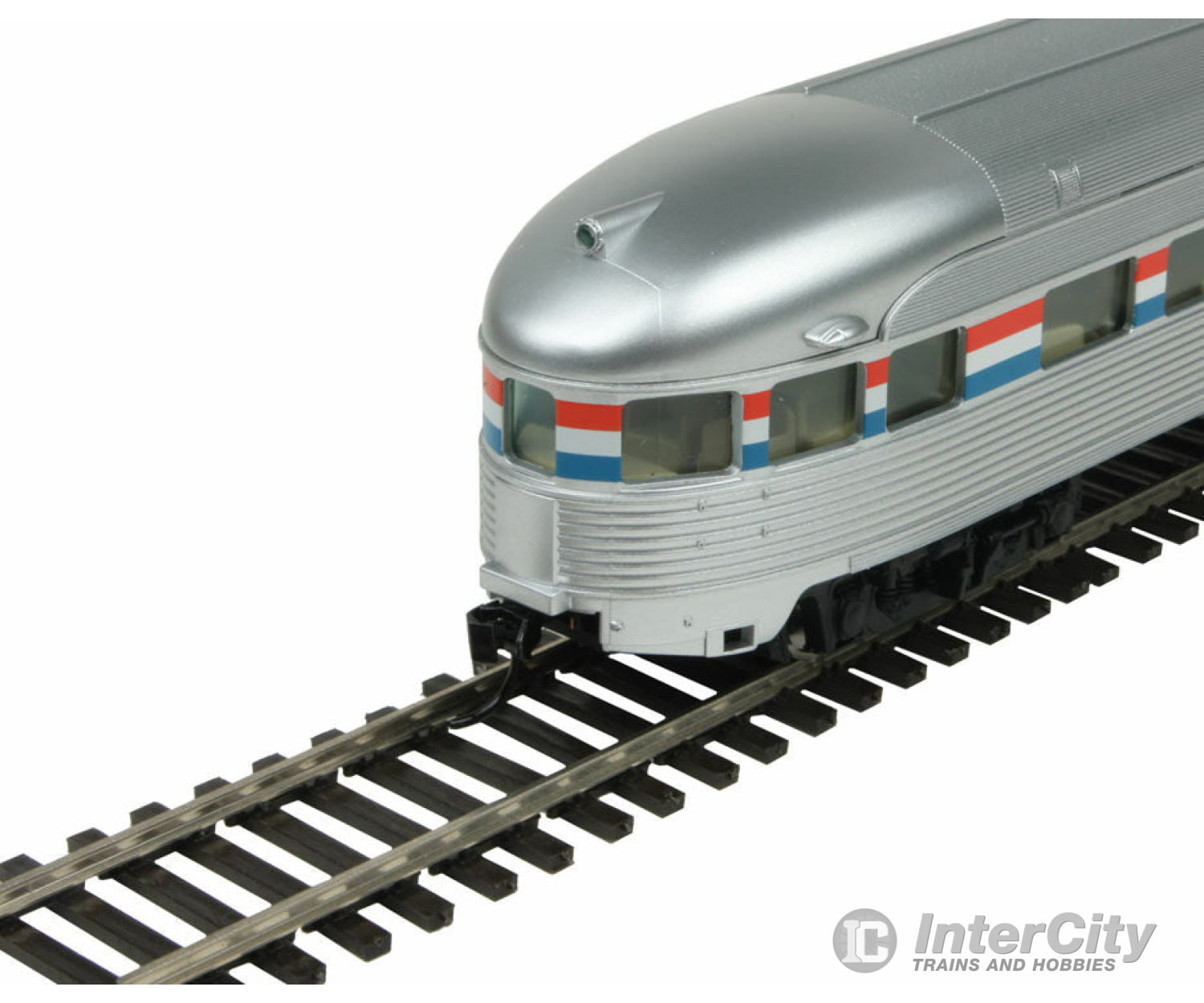 Walthers Mainline 30351 85 Budd Observation - Ready To Run -- Amtrak(R) (Phase Iii; Silver; Equal