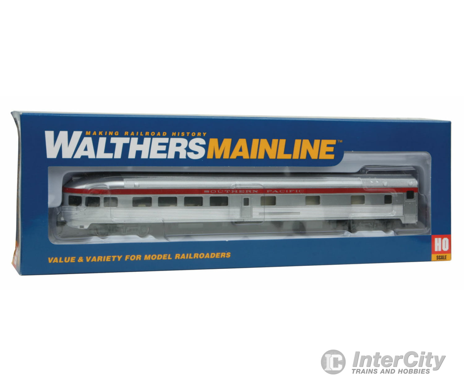 Walthers Mainline 30357 85 Budd Observation - Ready To Run -- Southern Pacific(Tm) (Silver Red)