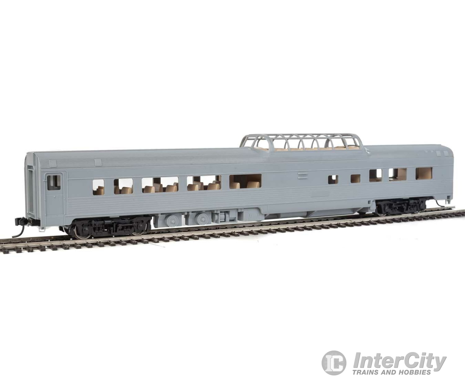 Walthers Mainline 30400 85 Budd Dome Coach - Ready To Run -- Undecorated Passenger Cars