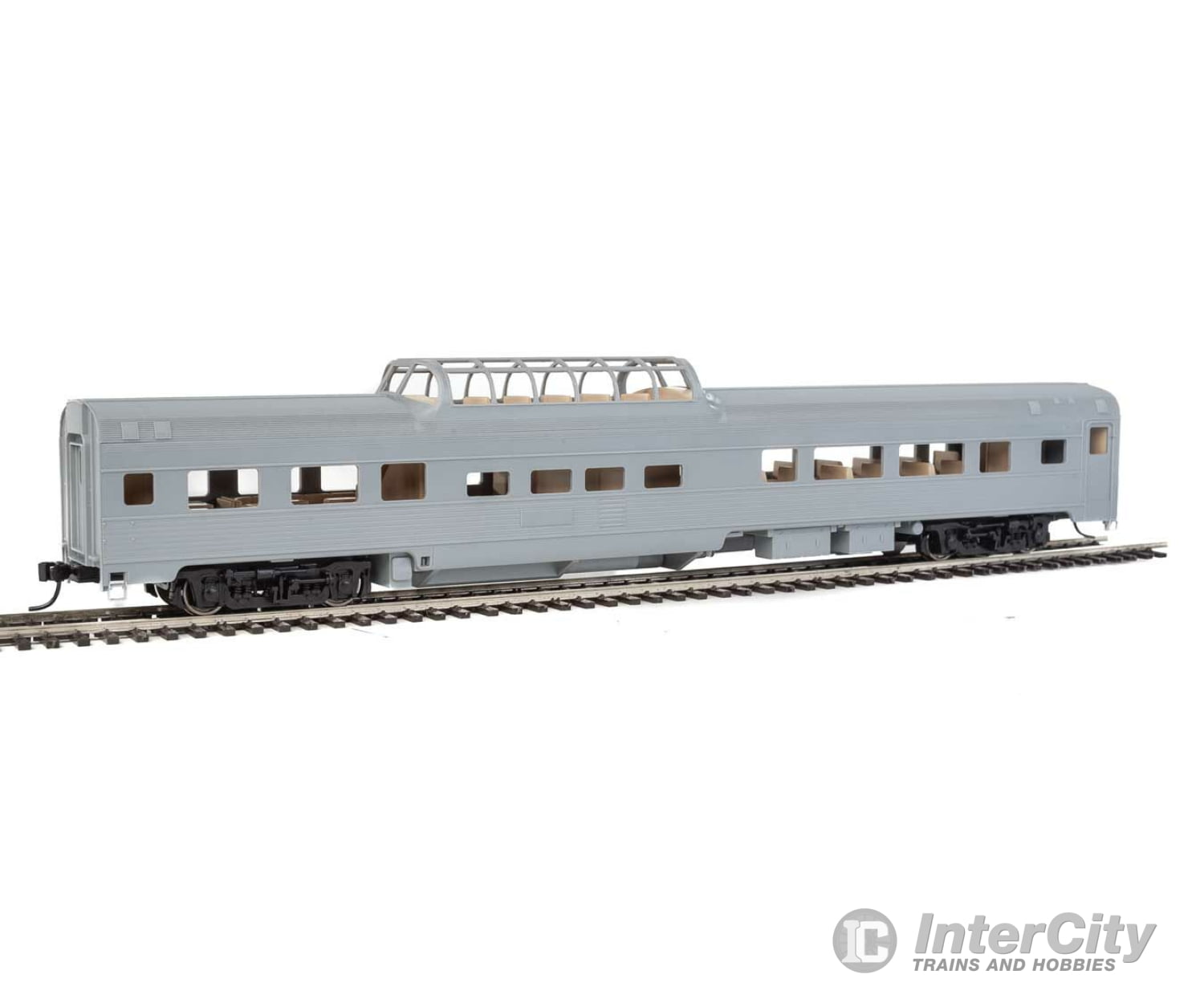 Walthers Mainline 30400 85 Budd Dome Coach - Ready To Run -- Undecorated Passenger Cars