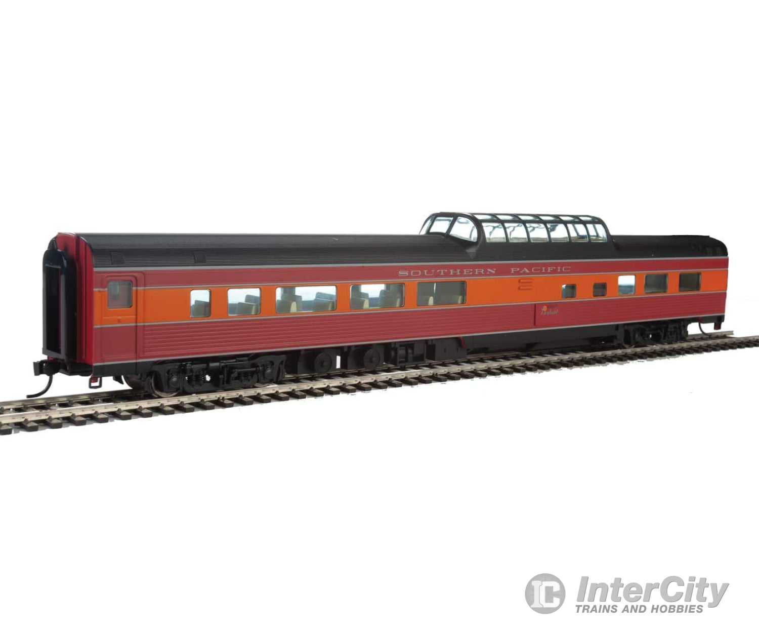 Walthers Mainline 30407 85 Budd Dome Coach - Ready To Run -- Southern Pacific(Tm) (Daylight; Red