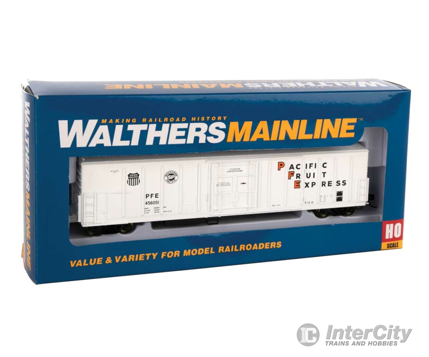 Walthers Mainline 3958 57 Mechanical Reefer - Ready To Run -- Pacific Fruit Express(Tm) #456051