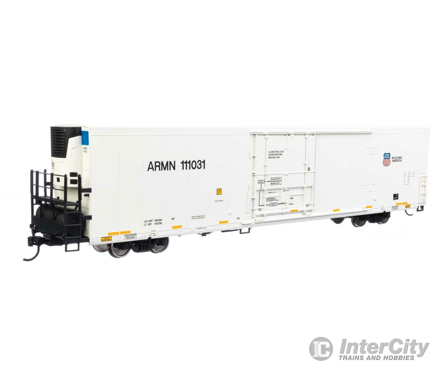 Walthers Mainline 4103 72 Modern Refrigerator Boxcar - Ready To Run -- Union Pacific(R) Armn #111031