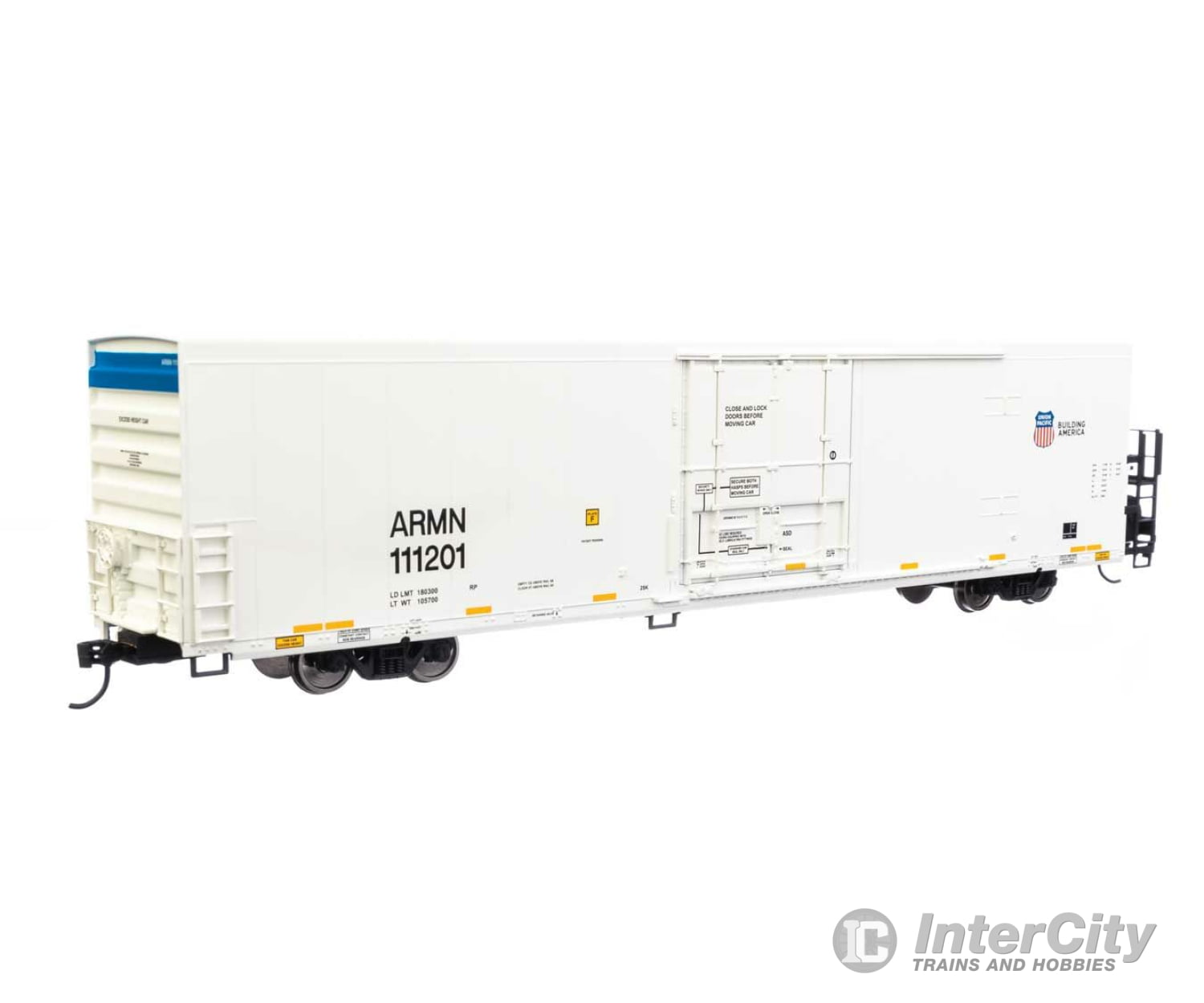 Walthers Mainline 4110 72 Modern Refrigerator Boxcar - Ready To Run -- Union Pacific(R) Armn #111201