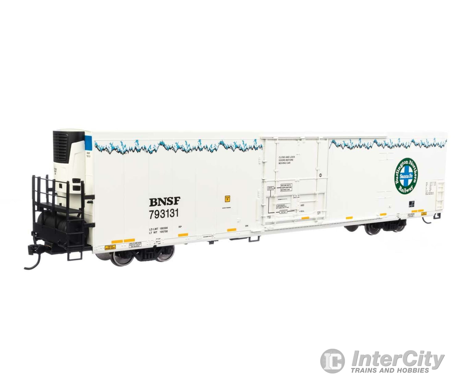 Walthers Mainline 4113 72 Modern Refrigerator Boxcar - Ready To Run -- Bnsf Railway #793131 Freight