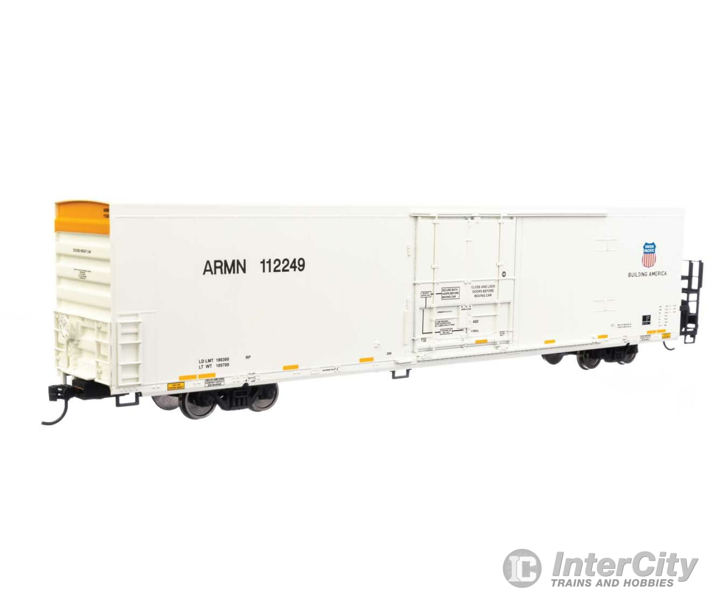 Walthers Mainline 4129 72 Modern Refrigerator Boxcar - Ready To Run -- Union Pacific(R) Armn #112249