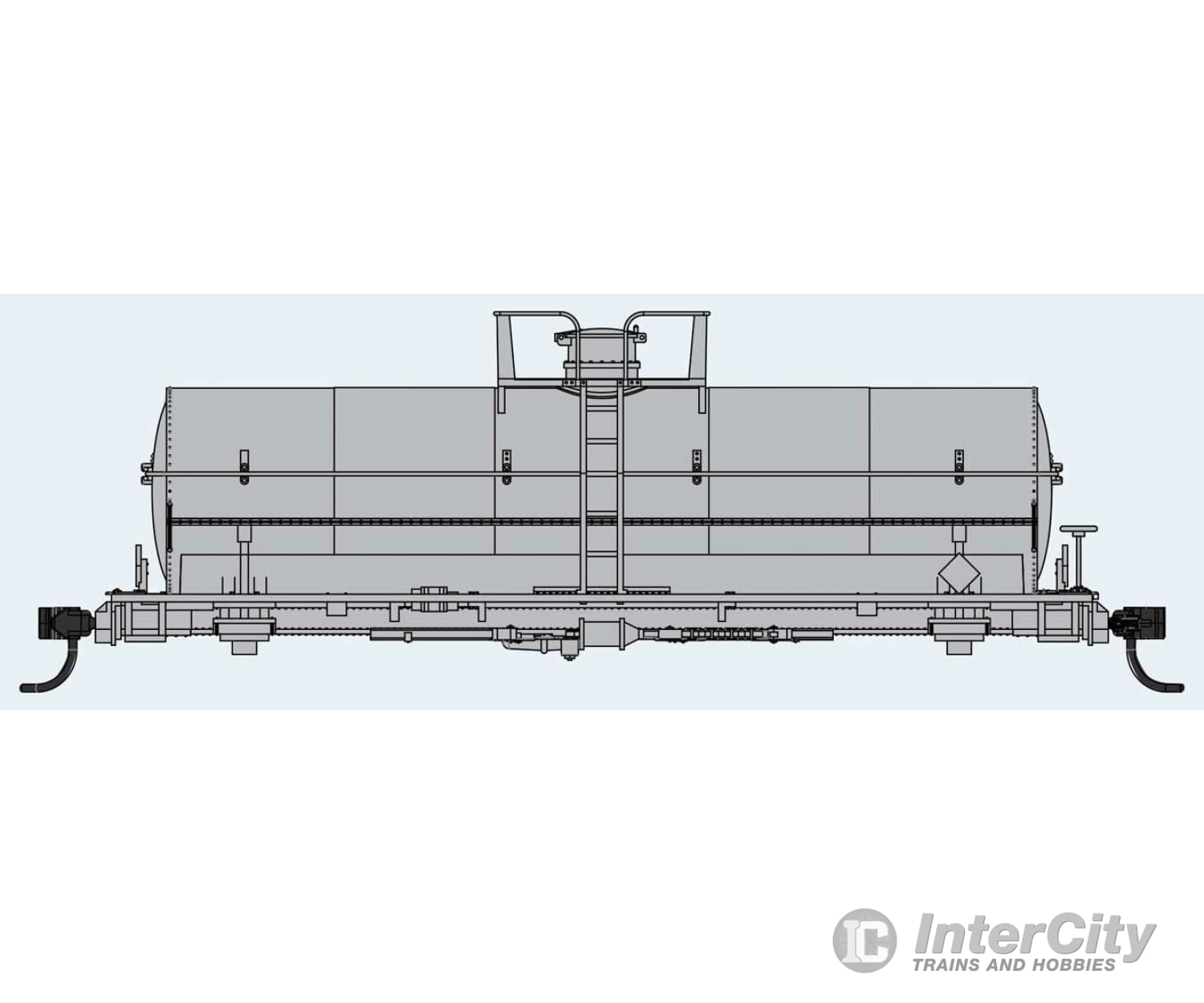 Walthers Mainline 48000 36 Chemical Tank Car - Ready To Run -- Undecorated Freight Cars