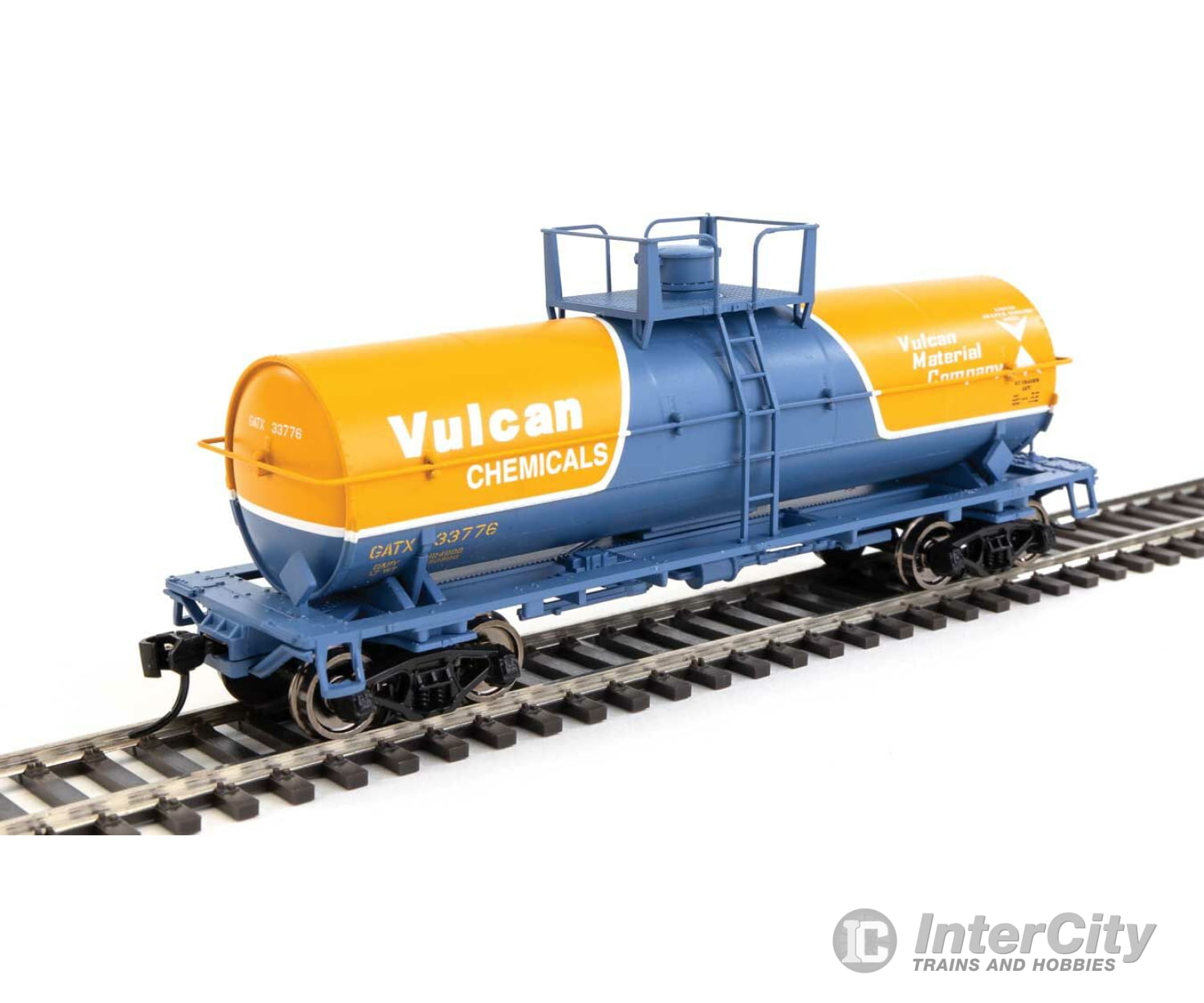 Walthers Mainline 48020 36 Chemical Tank Car - Ready To Run -- Vulcan Gatx #33776 Freight Cars