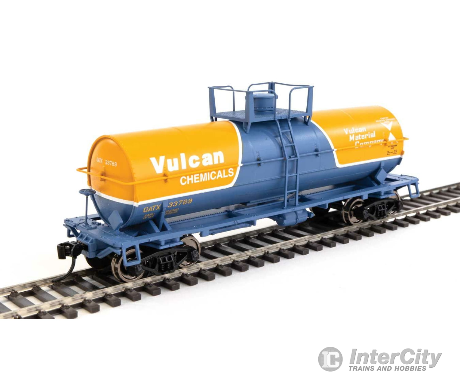 Walthers Mainline 48021 36 Chemical Tank Car - Ready To Run -- Vulcan Gatx #33789 Freight Cars