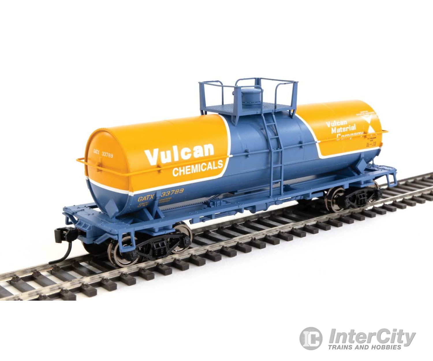 Walthers Mainline 48021 36 Chemical Tank Car - Ready To Run -- Vulcan Gatx #33789 Freight Cars