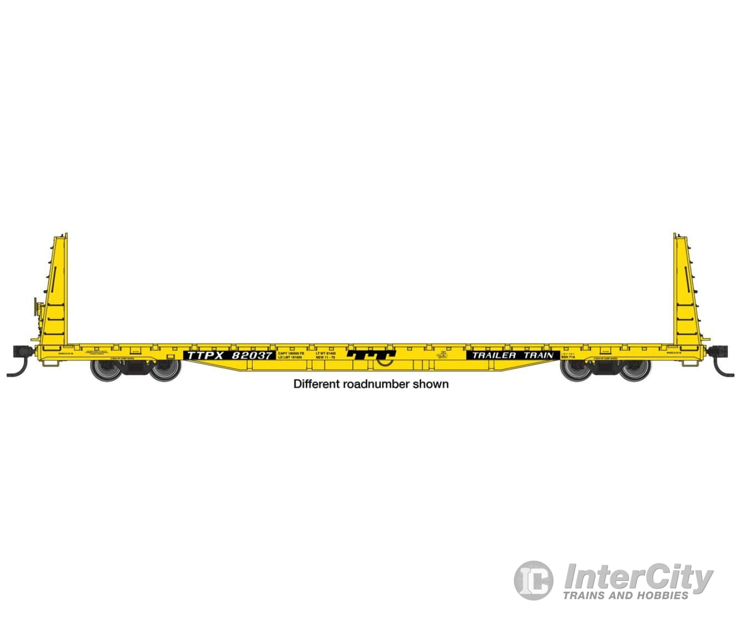 Walthers Mainline 50614 68 Bulkhead Flatcar - Ready To Run -- Ttpx #82063 Freight Cars