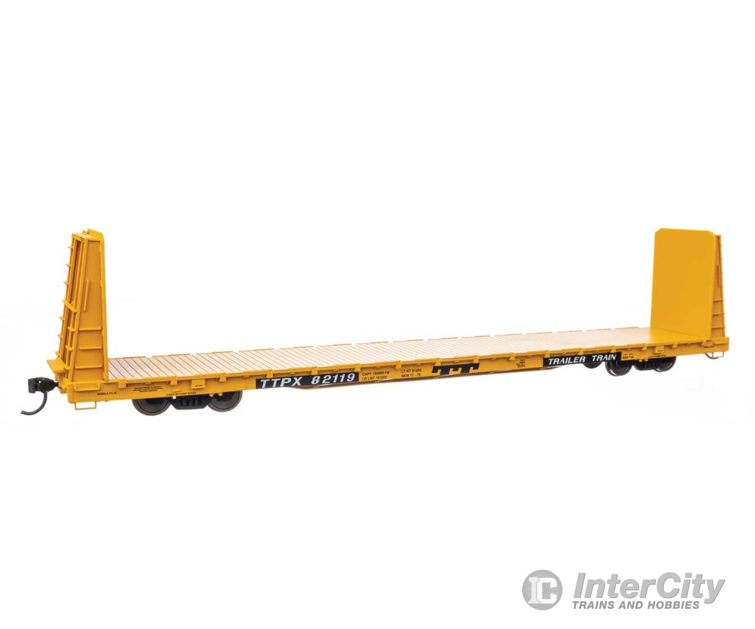 Walthers Mainline 50617 68 Bulkhead Flatcar - Ready To Run -- Ttpx #82119 Freight Cars