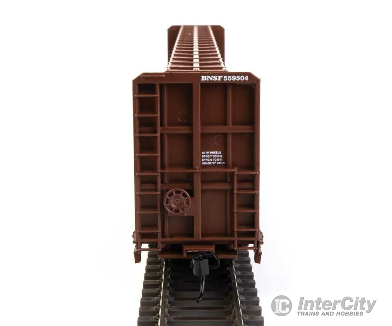 Walthers Mainline 50700 72 Centerbeam Flatcar W/Standard Beam - Ready To Run -- Bnsf #559504 Freight