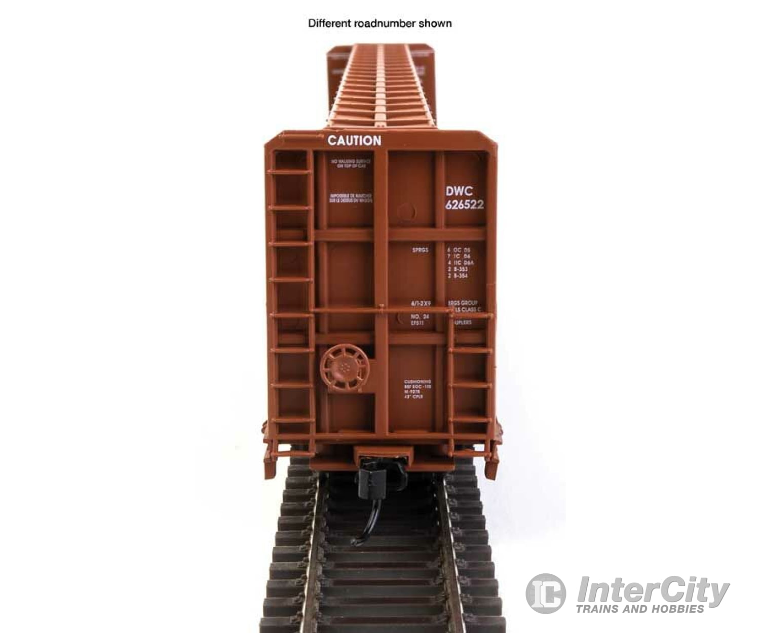 Walthers Mainline 50705 72 Centerbeam Flatcar W/Standard Beam - Ready To Run -- Duluth Winnipeg &