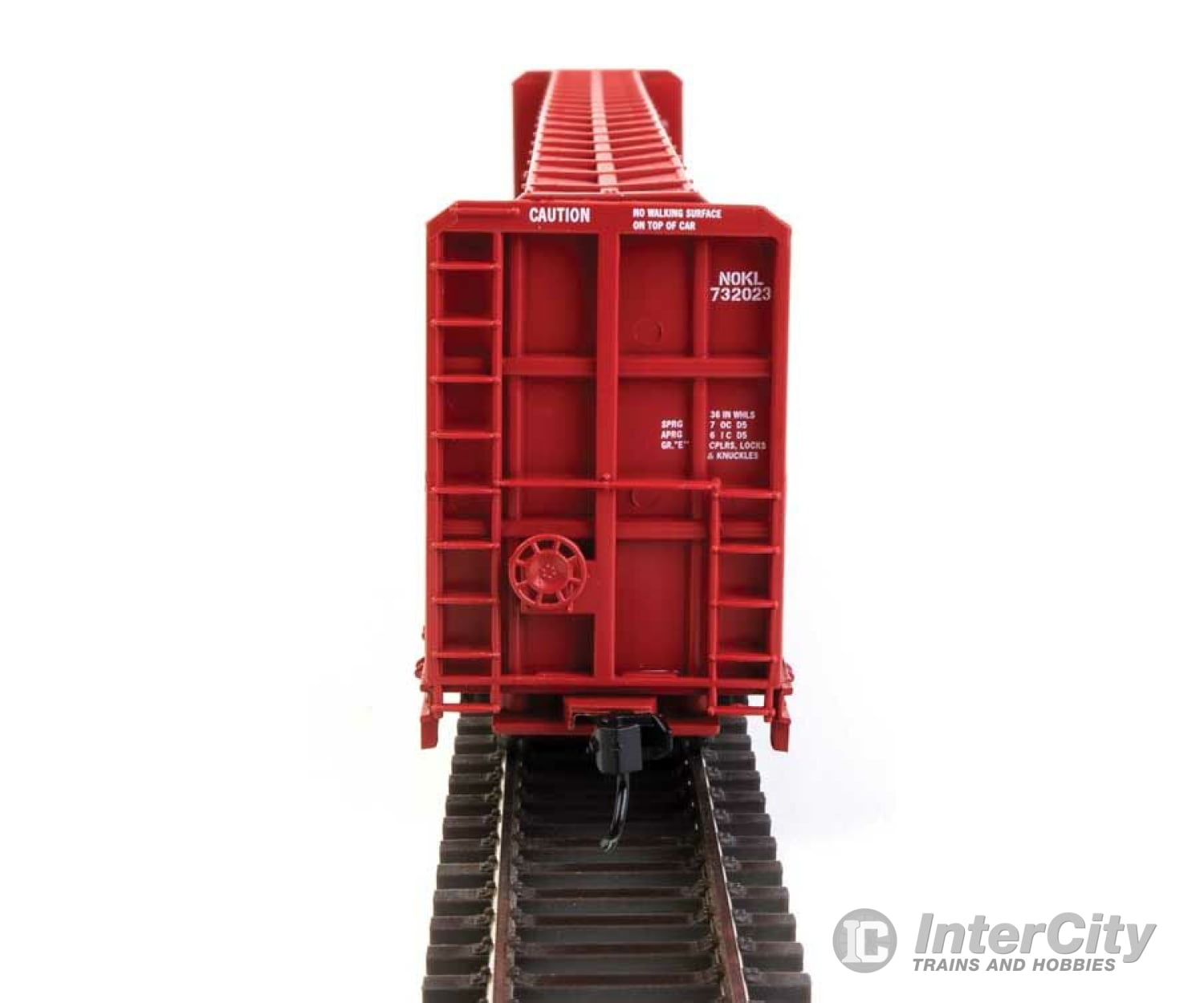 Walthers Mainline 50720 72 Centerbeam Flatcar W/Opera Windows - Ready To Run -- Northwestern