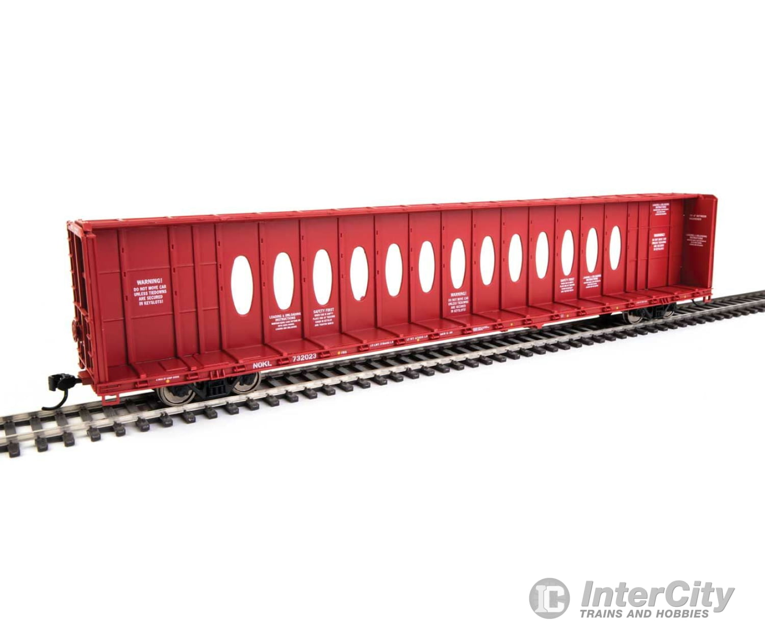 Walthers Mainline 50720 72 Centerbeam Flatcar W/Opera Windows - Ready To Run -- Northwestern