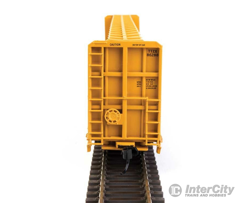 Walthers Mainline 50724 72 Centerbeam Flatcar W/Opera Windows - Ready To Run -- Trailer Train Ttzx