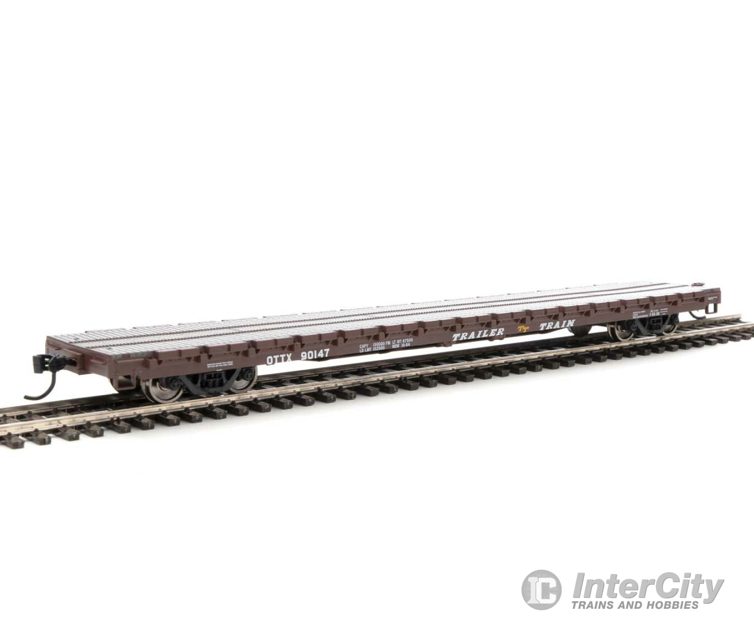 Walthers Mainline 5344 60 Pullman-Standard Flatcar - Ready To Run -- Trailer-Train Ottx #90147 (Farm