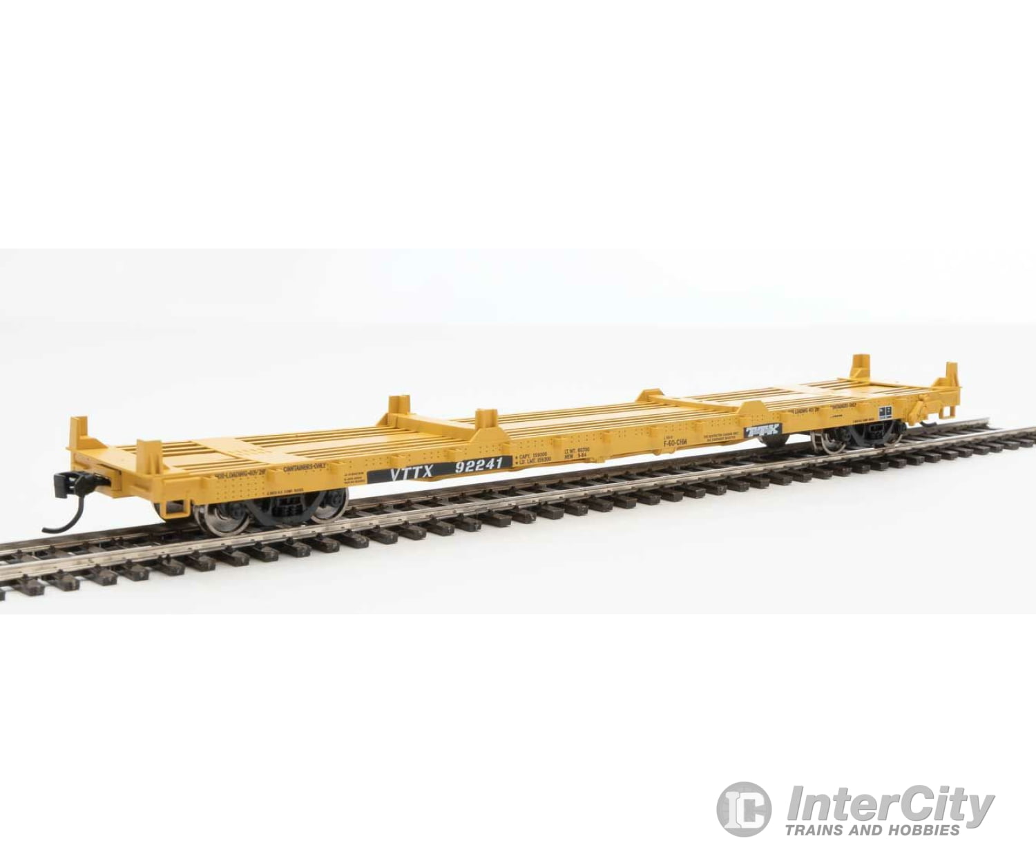 Walthers Mainline 5350 60 Pullman-Standard Flatcar - Ready To Run -- Ttx Vttx #92241 (20 And 40