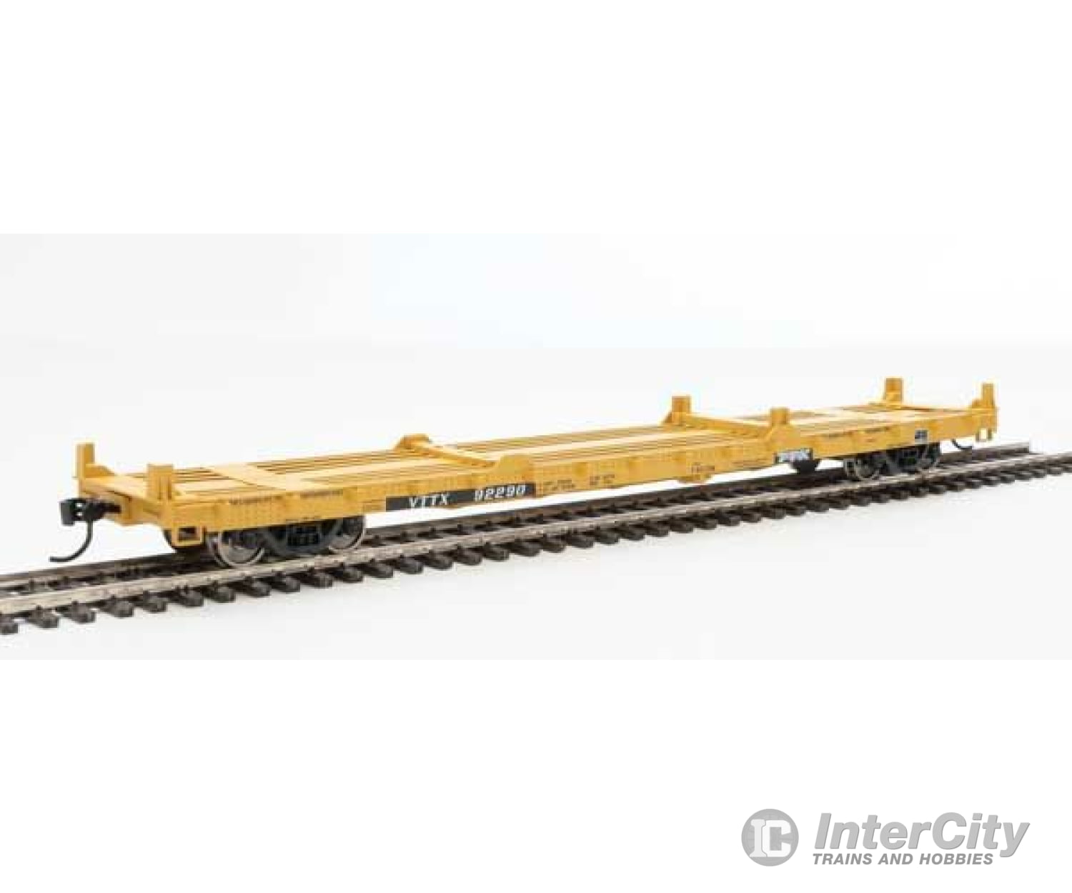 Walthers Mainline 5352 60 Pullman-Standard Flatcar - Ready To Run -- Ttx Vttx #92290 (20 And 40