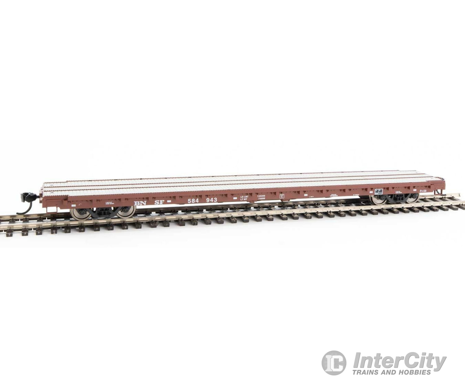 Walthers Mainline 5359 60 Pullman-Standard Flatcar - Ready To Run -- Bnsf Railway #584943 Freight