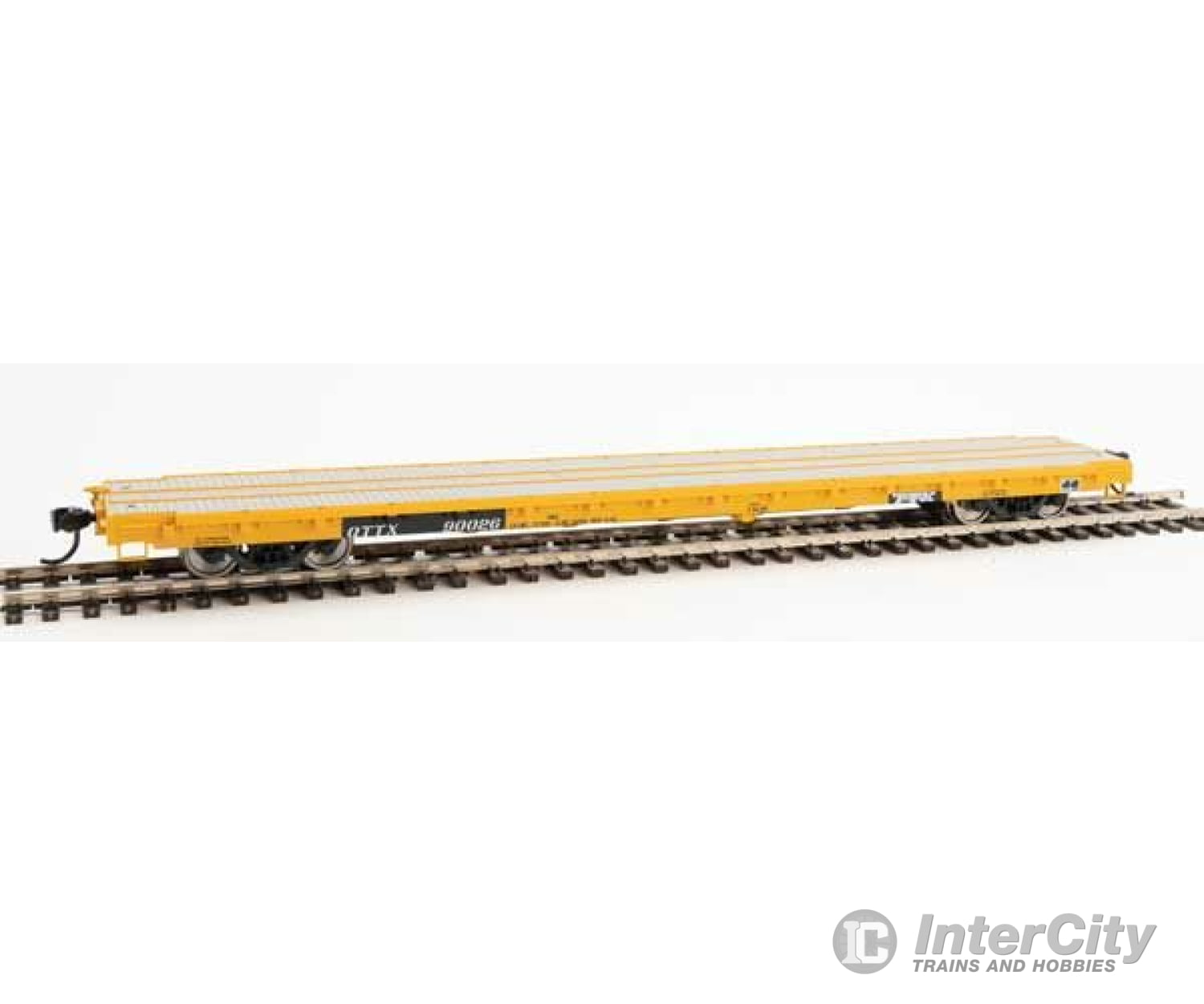 Walthers Mainline 5372 60 Pullman-Standard Flatcar - Ready To Run -- Ttx Ottx #90026 (Farm Machinery