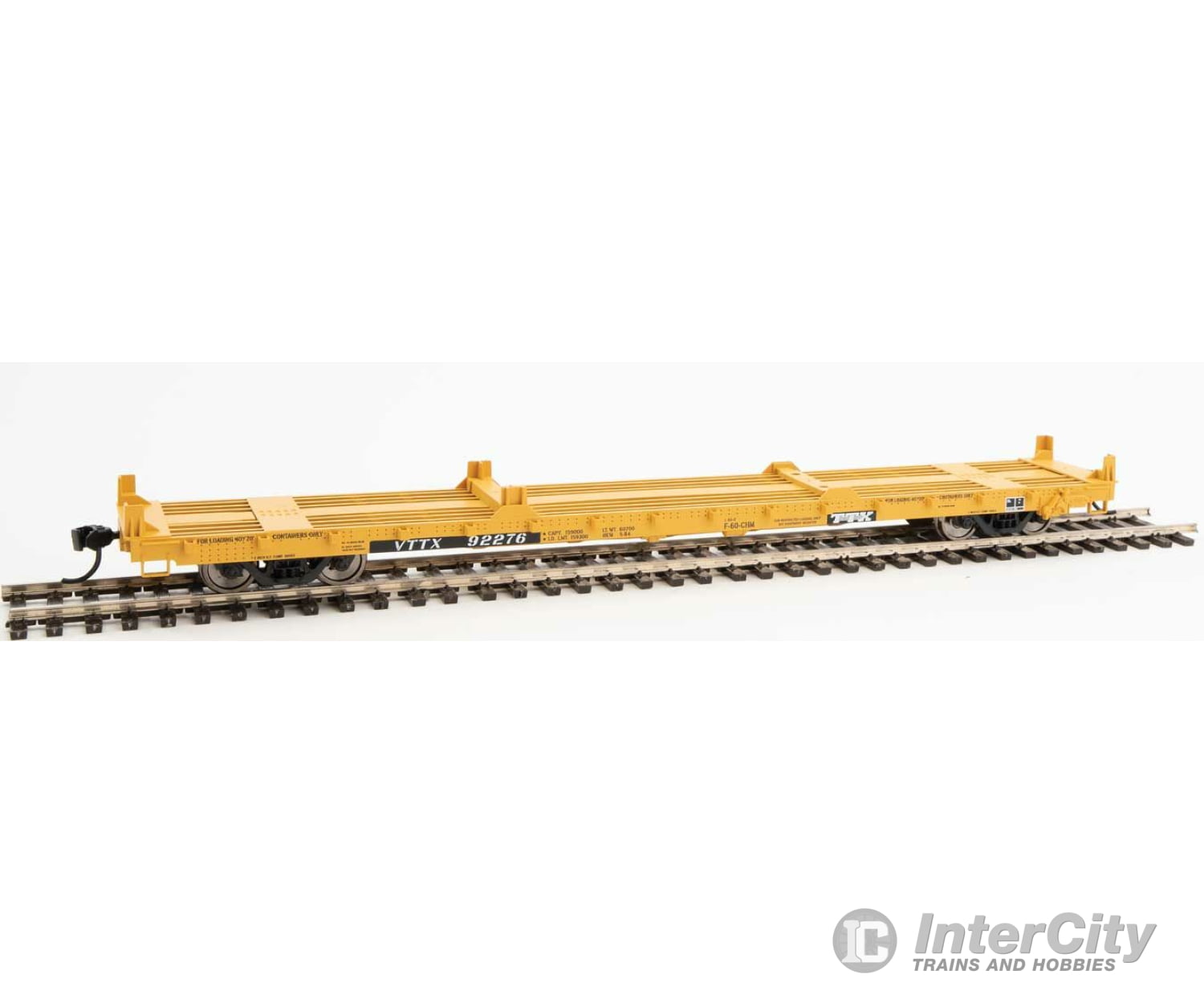 Walthers Mainline 5383 60 Pullman-Standard Flatcar - Ready To Run -- Trailer-Train Vttx #92276 (20 &